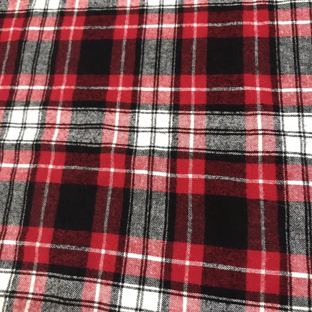 Boxercraft Everest Blanket Lil Monsters 6 Red Black White Tartan Plaid 48